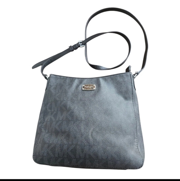 MICHAEL KORS Signature Jet Set Travel Messenger Crossbody Folio Bag Rare - Picture 3 of 15